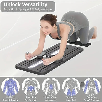 Abdominal Exercise Board Fitness Board Leg & Arm Toner Multifunctional Pilates Reformer Set Fitness Equipment for Home