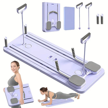 Abdominal Exercise Board Fitness Board Leg & Arm Toner Multifunctional Pilates Reformer Set Fitness Equipment for Home