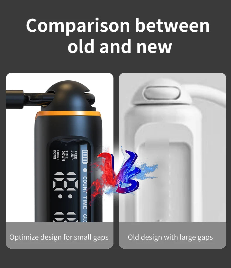 New Rechargeable USB Electronic Technology Jump Rope Wire Rope Adjustable Jump Rope Trainer Digital Wireless Calorie Counter