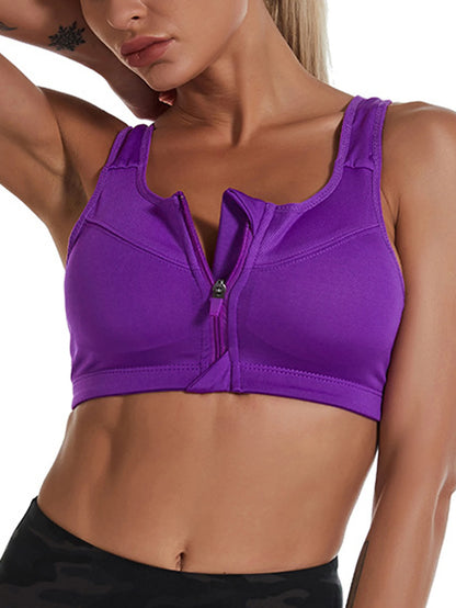 Yoga Fitness Sports Bra, Deep U Shaped Chest, Back Support Sports Shock Absorbing Bra, Breathable and Quick Drying Women's Bra