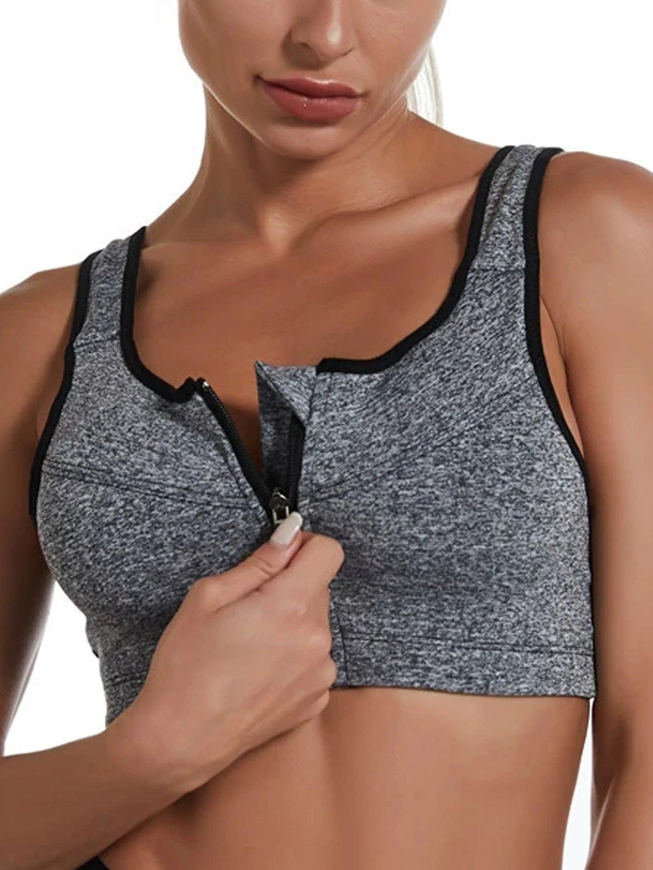 Yoga Fitness Sports Bra, Deep U Shaped Chest, Back Support Sports Shock Absorbing Bra, Breathable and Quick Drying Women's Bra