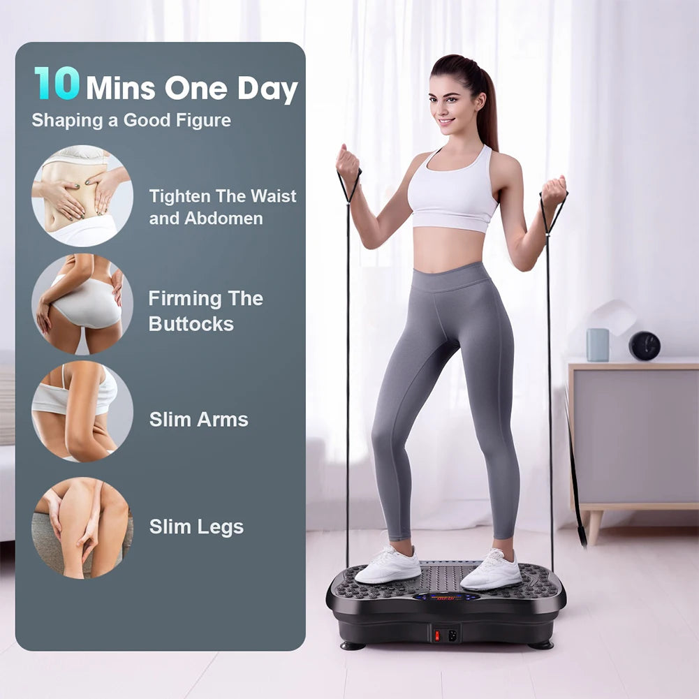Fat Shaking Machine Bluetooth Vibration Plate Exercise Machine Vibration Plate for Weight Loss Whole Body Vibration Machine