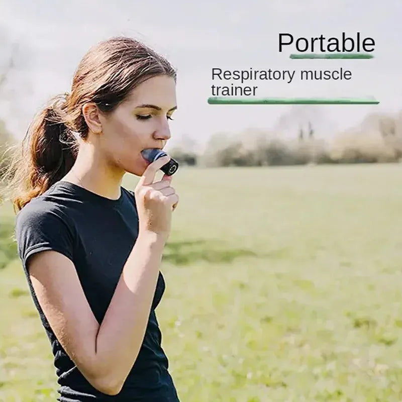 1pcs Breathing Exercise For Lungs Portable Breath Fitness Exerciser Device Endurance Workout With Adjustable Resistances