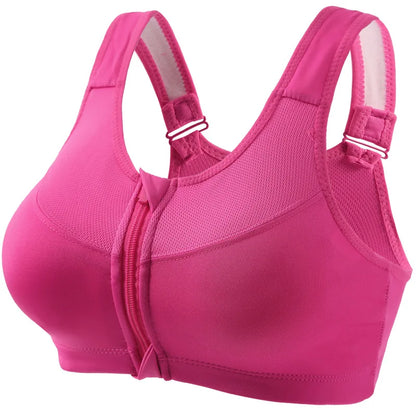 Yoga Fitness Sports Bra, Deep U Shaped Chest, Back Support Sports Shock Absorbing Bra, Breathable and Quick Drying Women's Bra