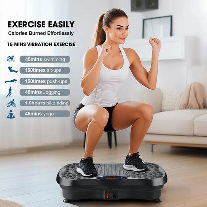 Fat Shaking Machine Bluetooth Vibration Plate Exercise Machine Vibration Plate for Weight Loss Whole Body Vibration Machine