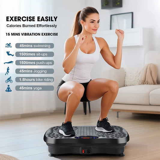 Fat Shaking Machine Bluetooth Vibration Plate Exercise Machine Vibration Plate for Weight Loss Whole Body Vibration Machine