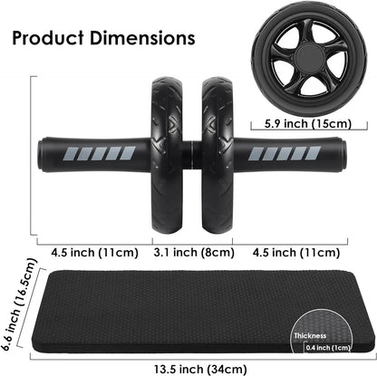 Ab Roller for Abdominal Exercise Machine, Abs Workout Equipment, Core Strengthening Trainer Fitness Belly Training, Entrainement