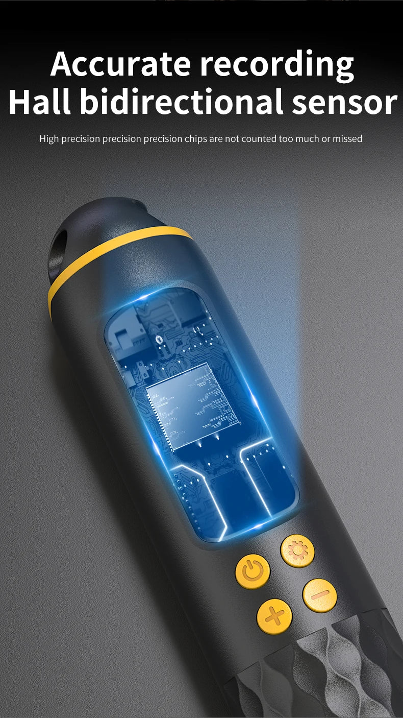 New Rechargeable USB Electronic Technology Jump Rope Wire Rope Adjustable Jump Rope Trainer Digital Wireless Calorie Counter