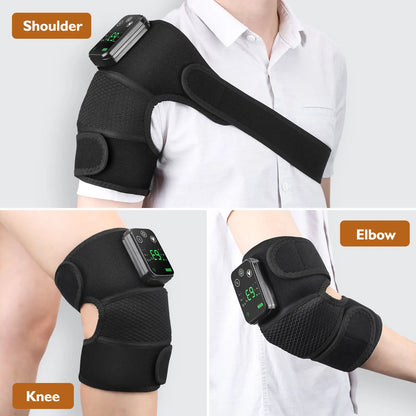 Electric Heating Shoulder Massager Vibration Massage Shoulder Brace Support Belt Elbow Neck Knee Massager Warm Heating Pad