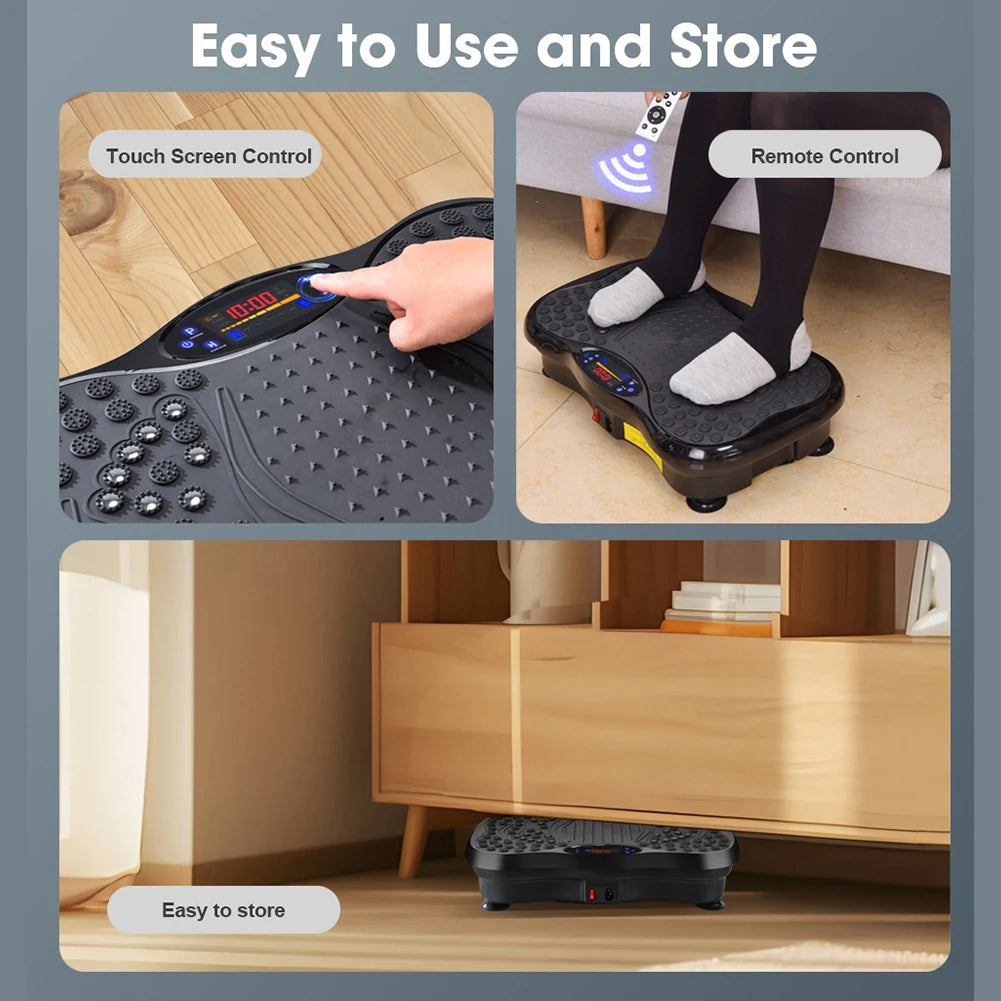 Fat Shaking Machine Bluetooth Vibration Plate Exercise Machine Vibration Plate for Weight Loss Whole Body Vibration Machine