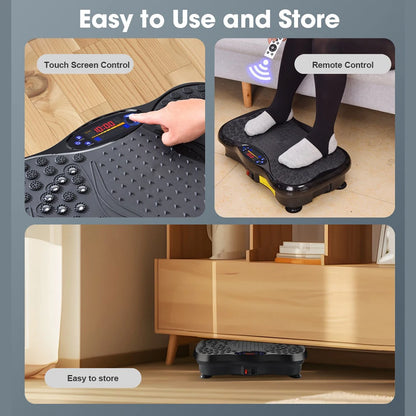 Fat Shaking Machine Bluetooth Vibration Plate Exercise Machine Vibration Plate for Weight Loss Whole Body Vibration Machine