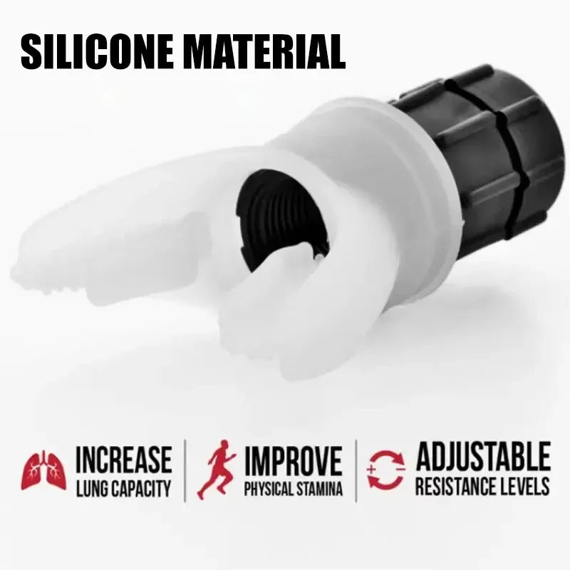 1pcs Breathing Exercise For Lungs Portable Breath Fitness Exerciser Device Endurance Workout With Adjustable Resistances