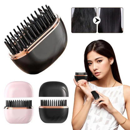Portable anion Hair Straightening Comb Wireless Charging Hairdressing Tool No Damage Hair Styling Comb Hair Styling Tool
